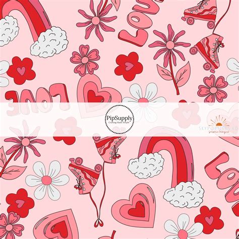 pink metallic love fabric|pink fabric by the yard.